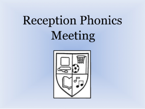 Reception Phonics